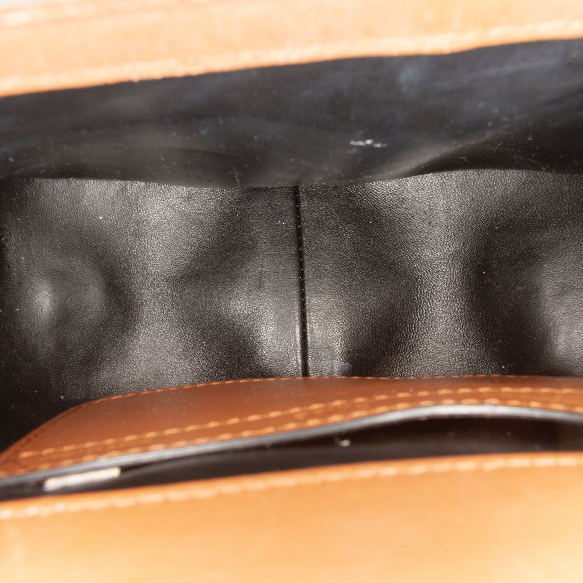 Mini Shearling and Calfskin Marcie Saddle Crossbody - Image 4