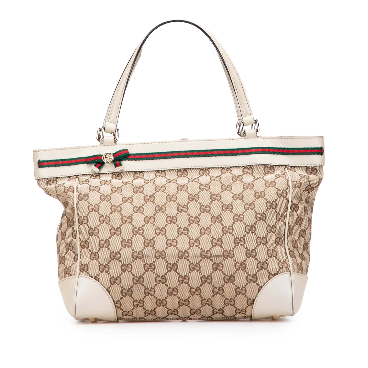 GG Canvas Web Mayfair Tote - Image 1