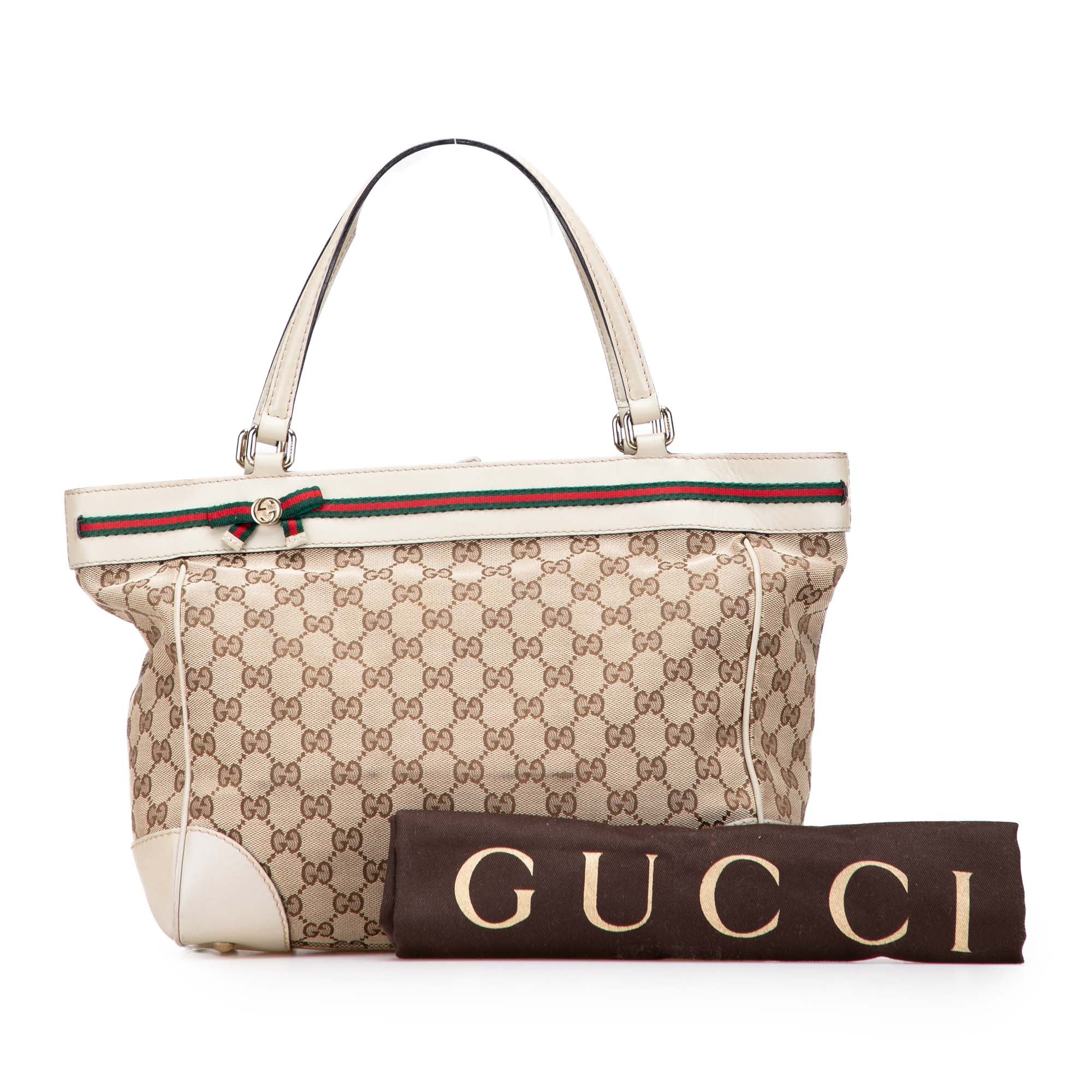 GG Canvas Web Mayfair Tote - Image 11