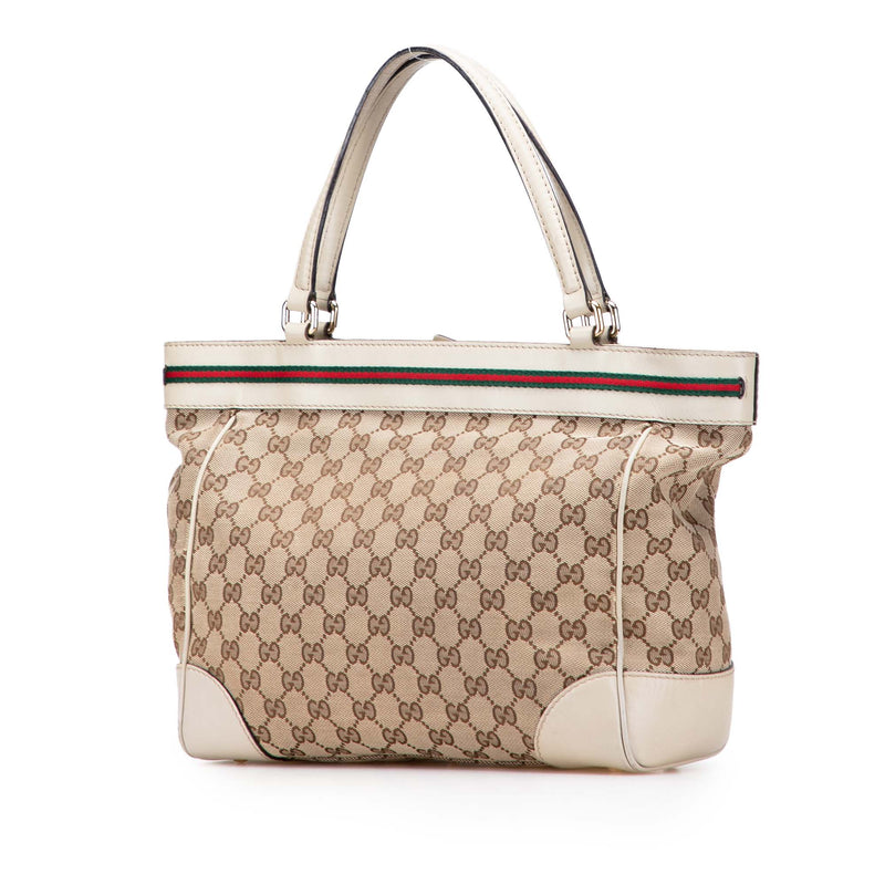 GG Canvas Web Mayfair Tote - Image 2