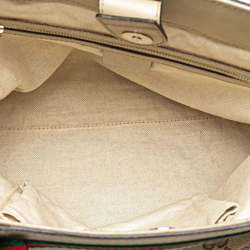 GG Canvas Web Mayfair Tote - Image 4