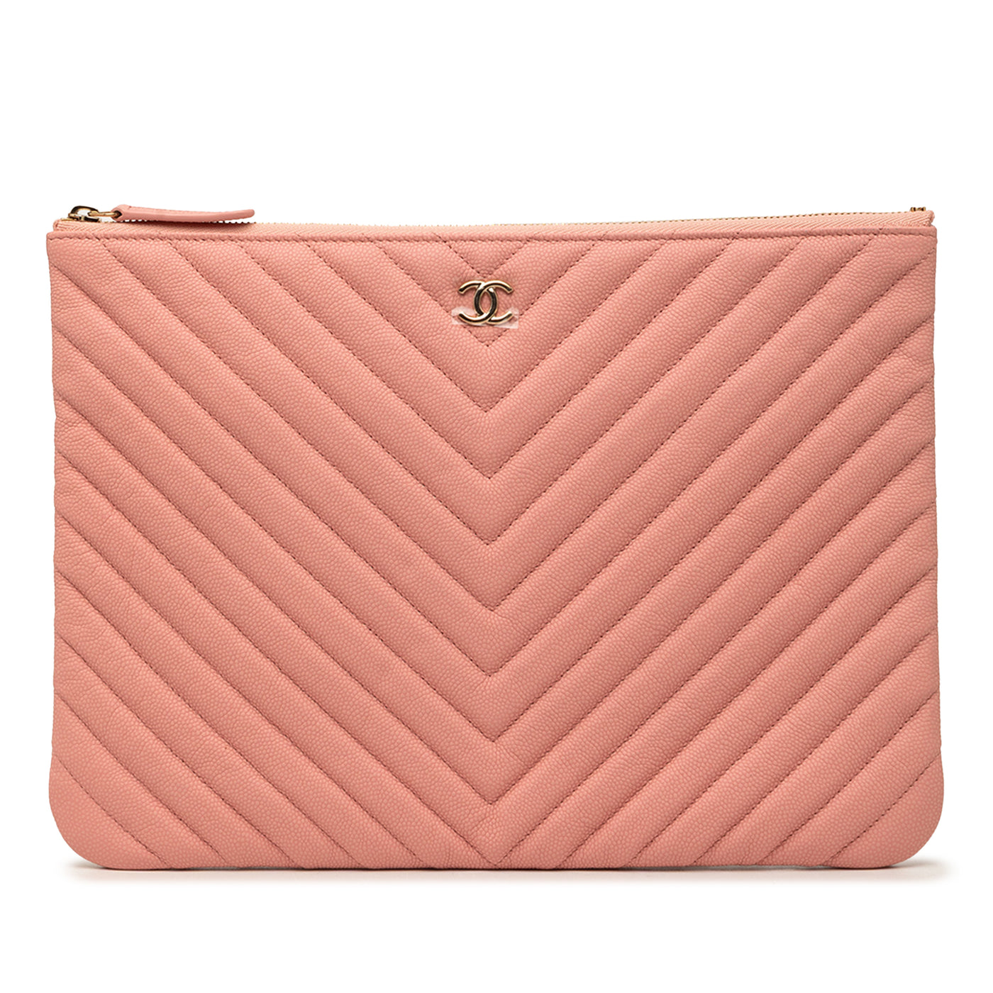 Medium CC Chevron Caviar O Case Clutch - Image 1