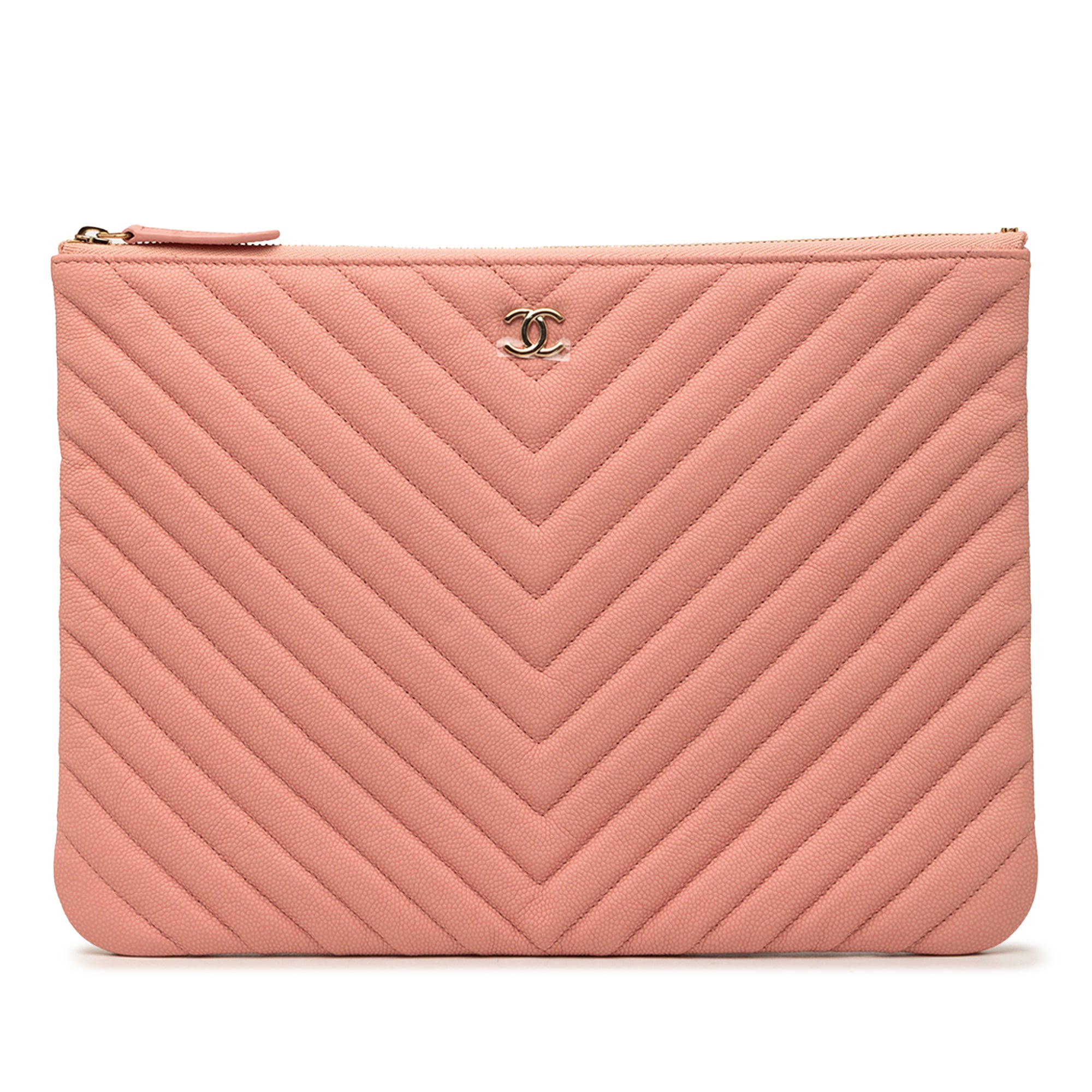 Medium CC Chevron Caviar O Case Clutch - Image 1