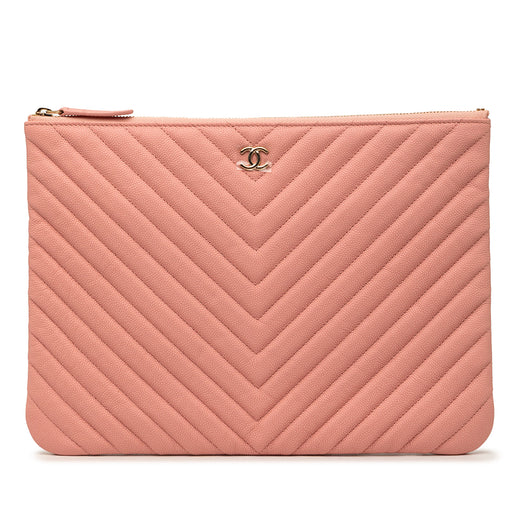 Medium CC Chevron Caviar O Case Clutch - Image 1