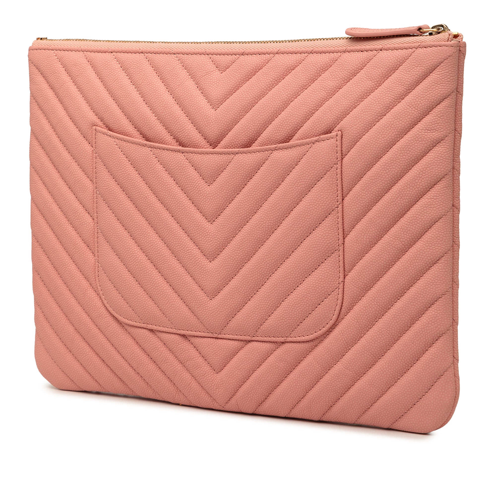 Medium CC Chevron Caviar O Case Clutch - Image 2