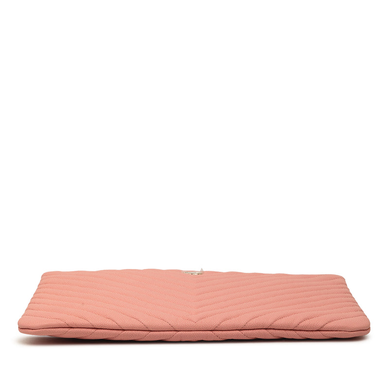 Medium CC Chevron Caviar O Case Clutch - Image 3