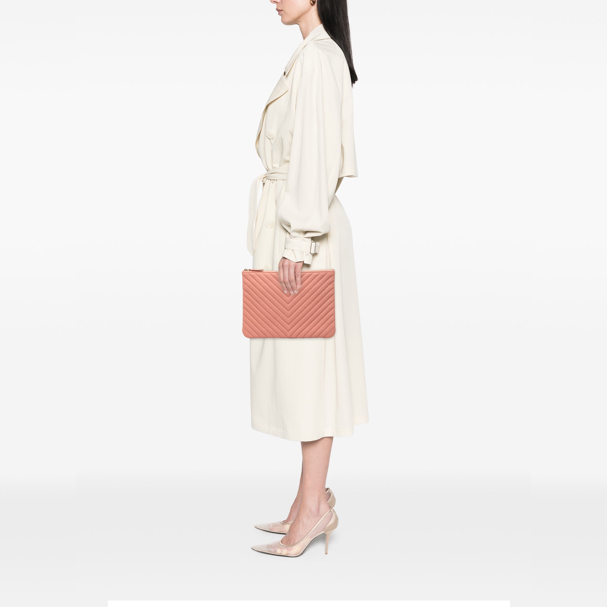 Medium CC Chevron Caviar O Case Clutch - Image 7