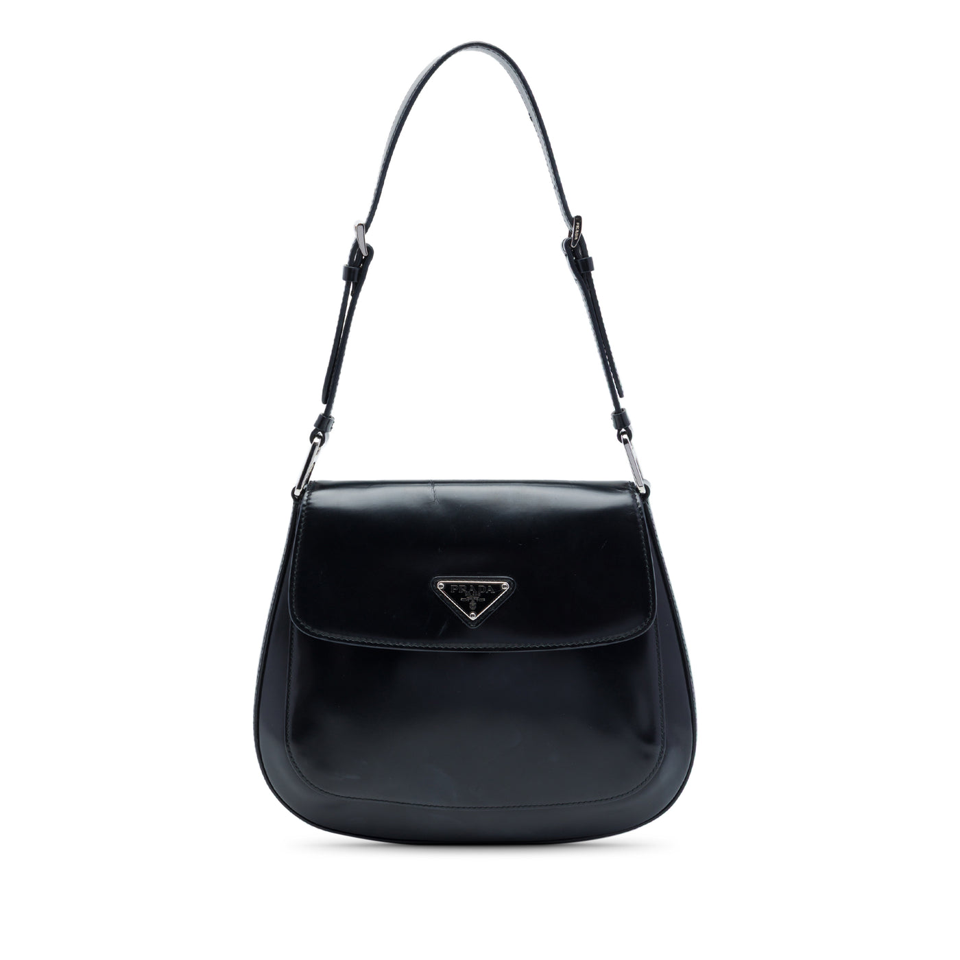 Spazzolato Leather Cleo Flap Shoulder Bag - Image 1