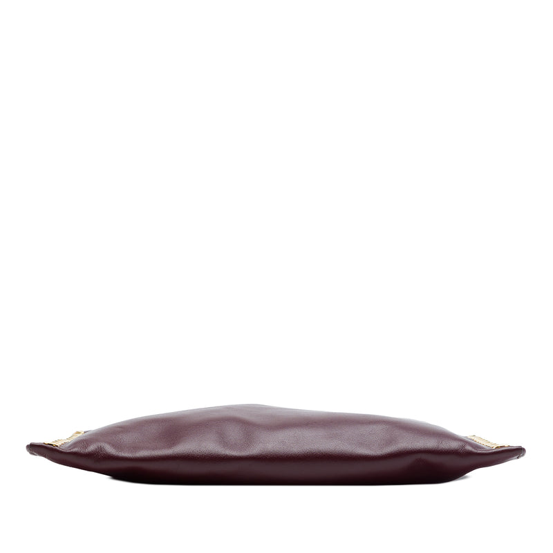 Studded Leather Zip Clutch - Image 3