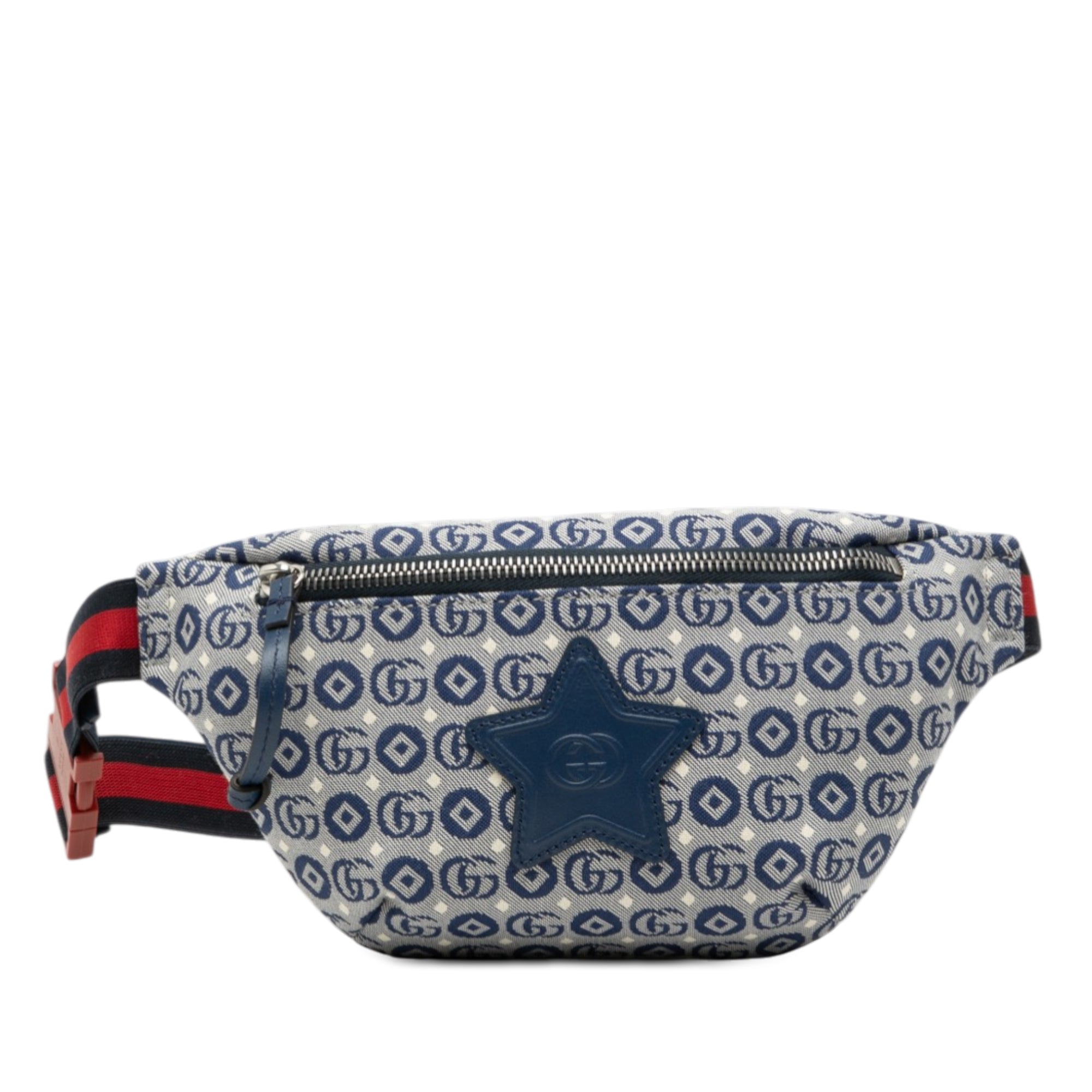 Kids GG Canvas Star Web Belt Bag - Image 1