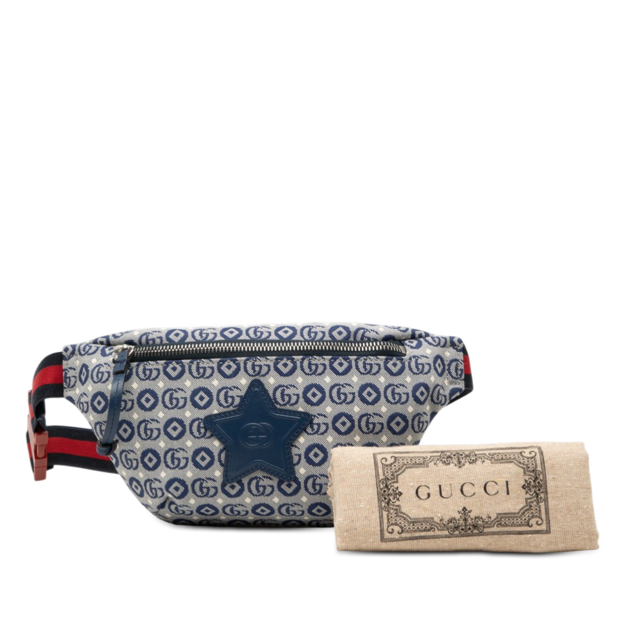 Kids GG Canvas Star Web Belt Bag - Image 8