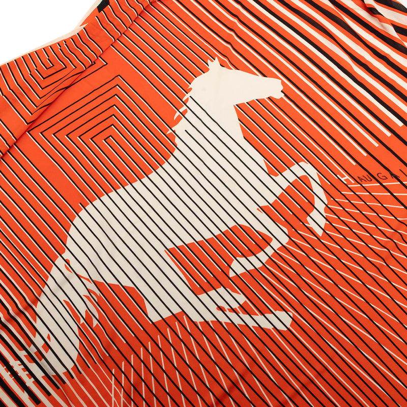 Triangular H Au Galop Silk Scarf - Image 9