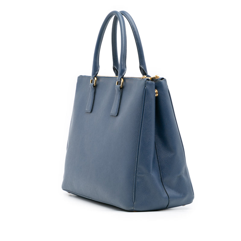 Large Saffiano Lux Galleria Double Zip Tote - Image 2