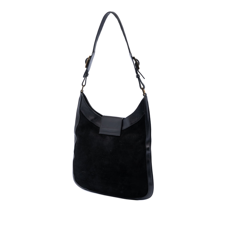 Suede Jackie Shoulder Bag - Image 2