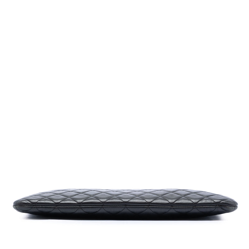 Large Quilted Lambskin O Case Clutch - Image 3