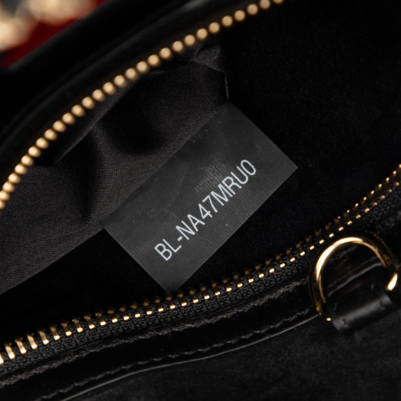 Leather Demilune Whipstitch Satchel - Image 6