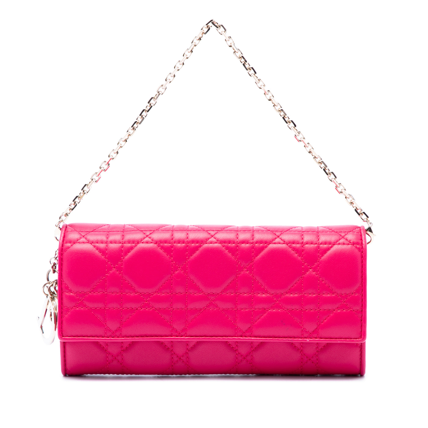 Lambskin Cannage Lady Dior Wallet On Chain - Image 1