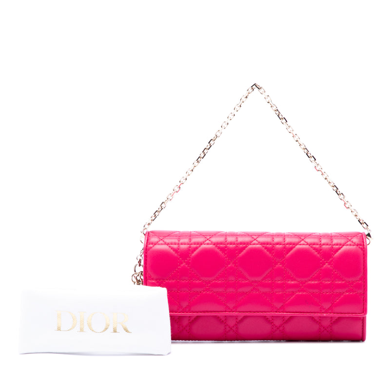 Lambskin Cannage Lady Dior Wallet On Chain - Image 7