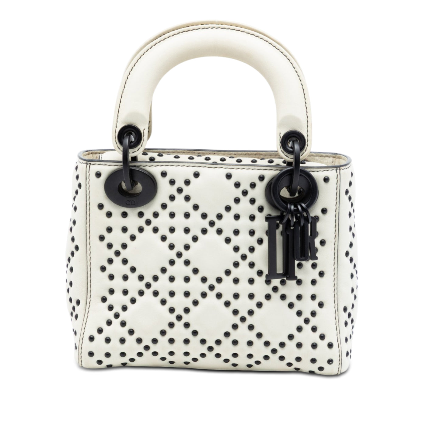 Mini Ultra Matte Calfskin Cannage Studded Supple Lady Dior - Image 1