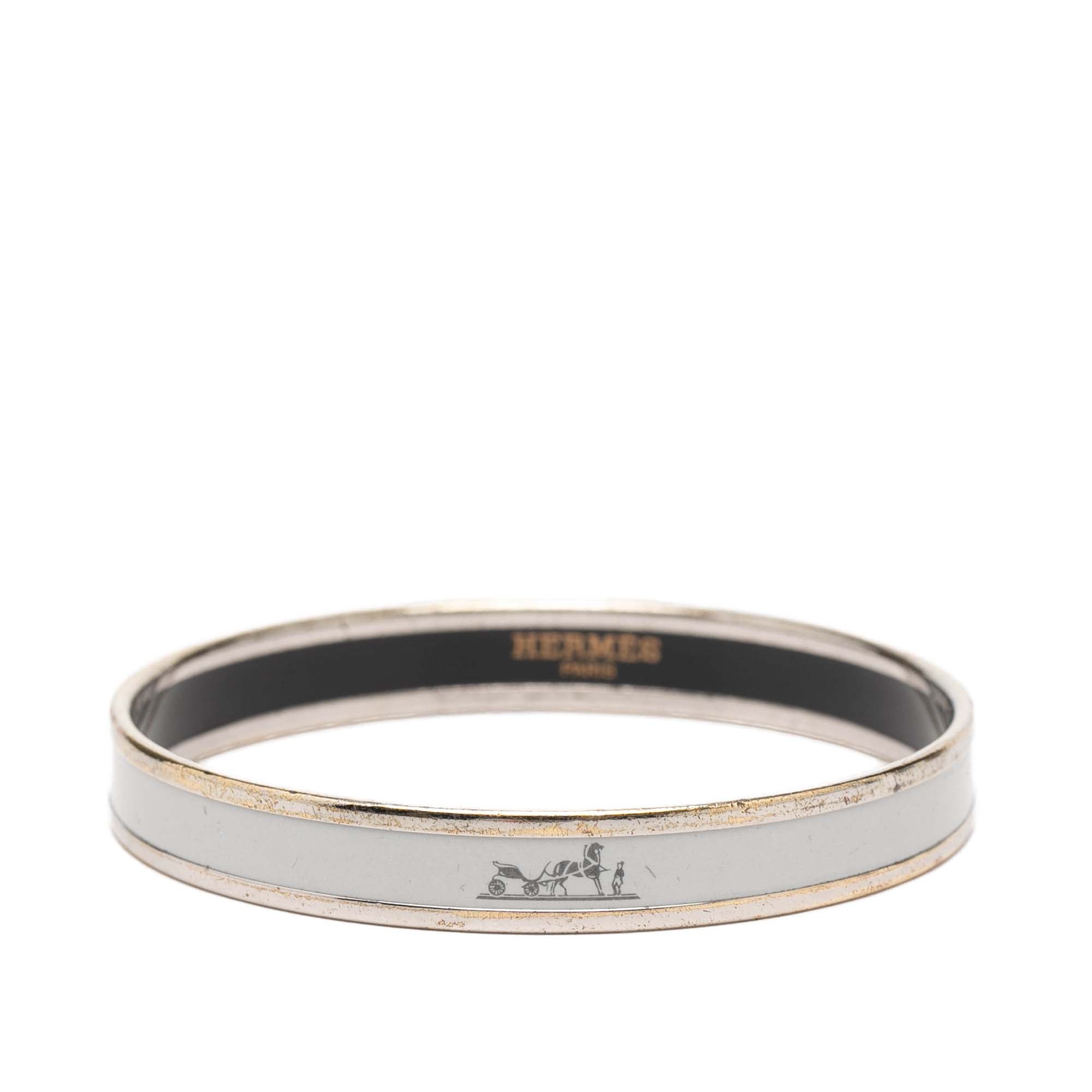 Narrow Caleche Enamel Bangle 70 - Image 1