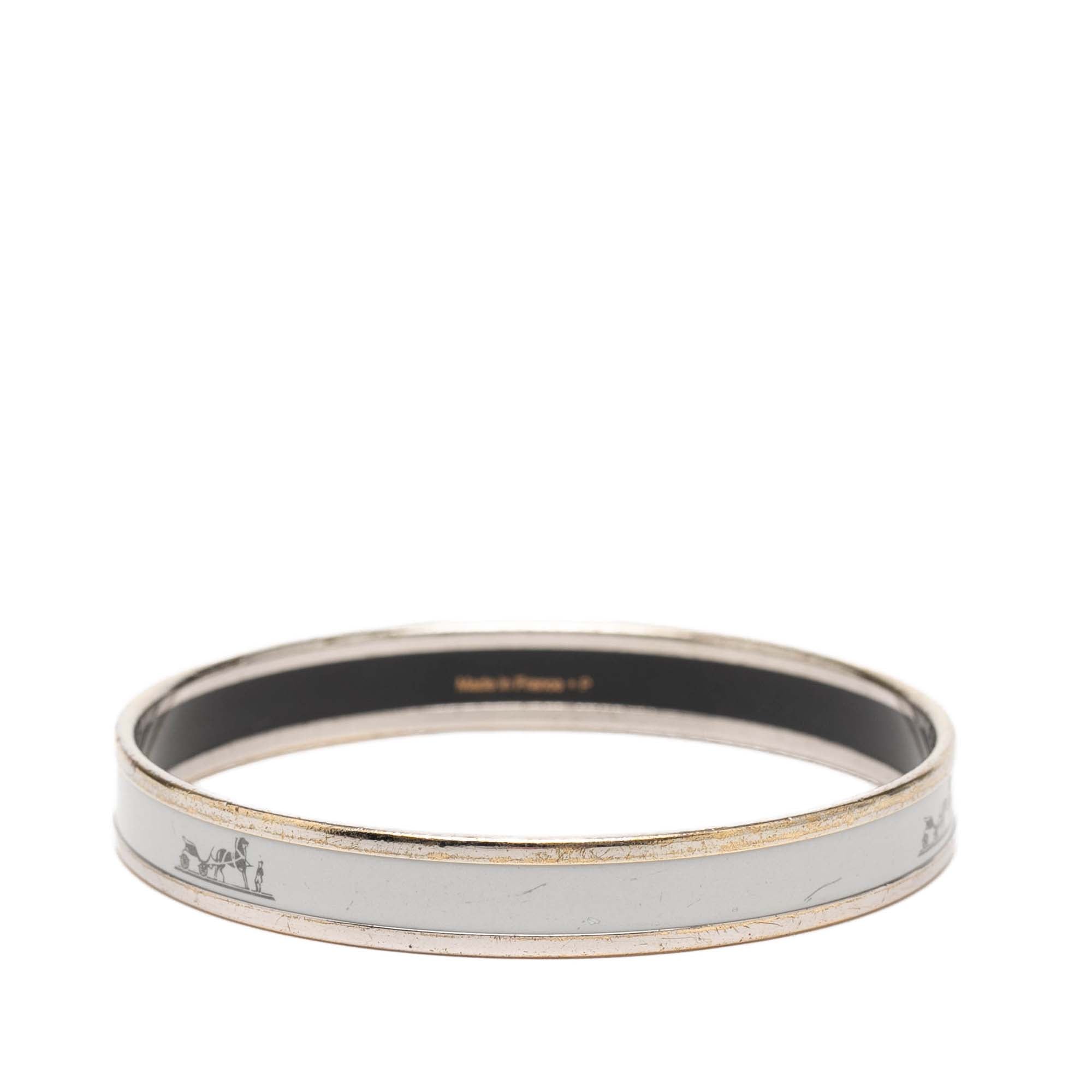 Narrow Caleche Enamel Bangle 70 - Image 3