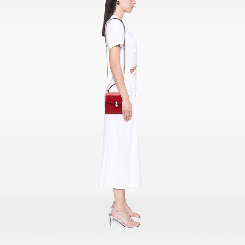 Small Calfskin Serpenti Forever Top Handle Bag - Image 6