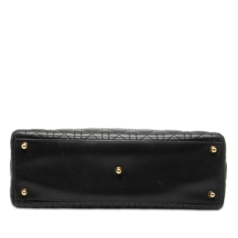 Large Lambskin Cannage Lady Dior - Image 3