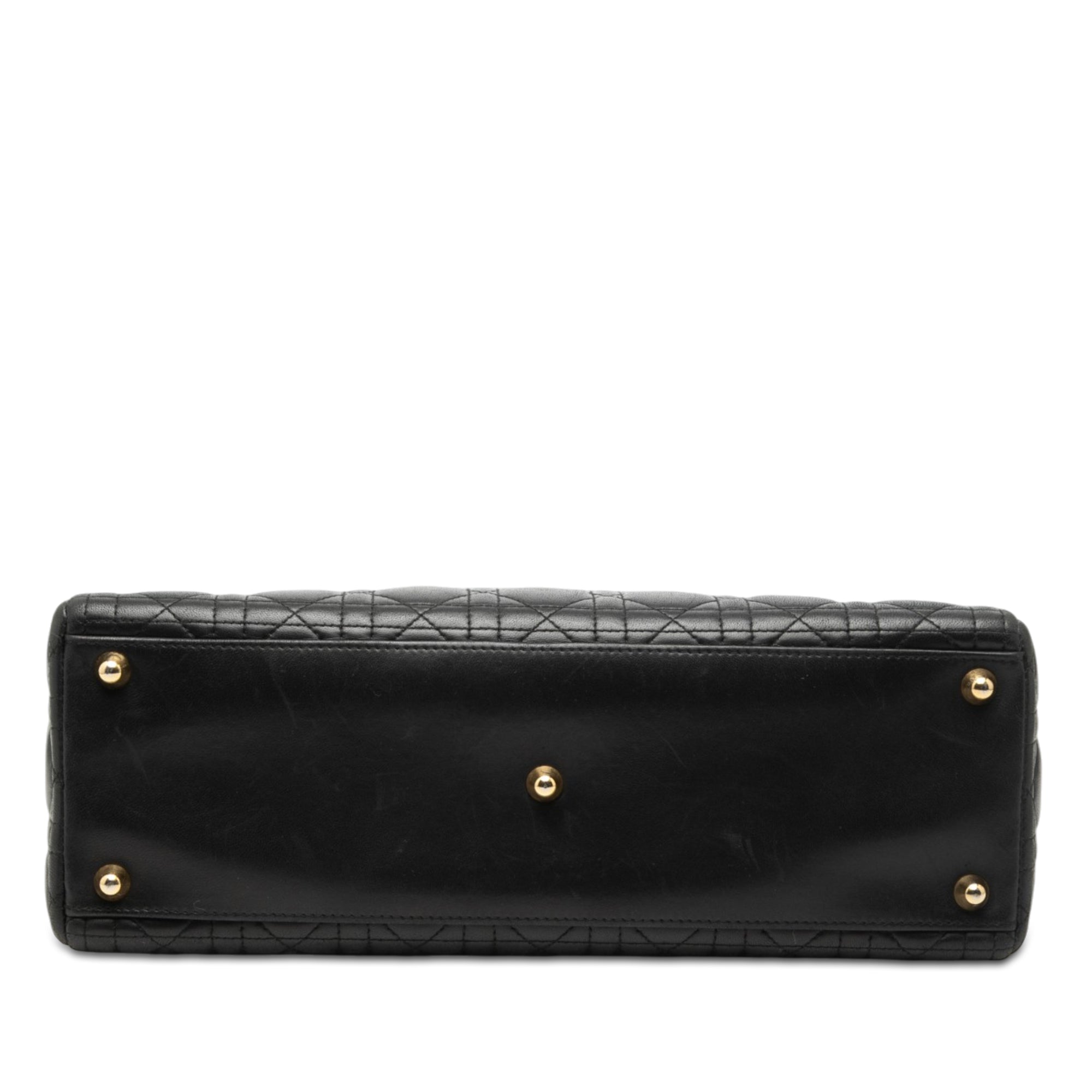 Large Lambskin Cannage Lady Dior - Image 3