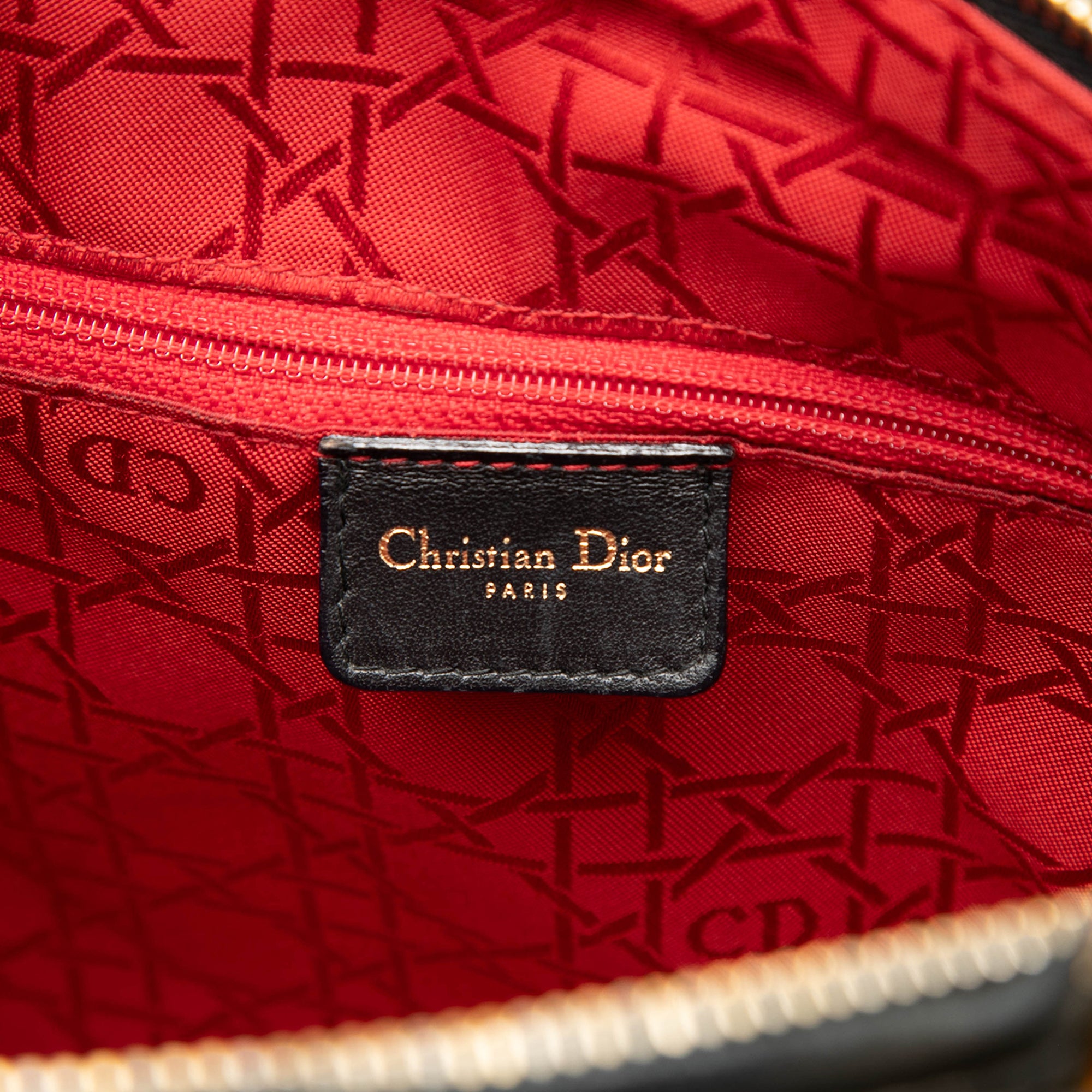 Large Lambskin Cannage Lady Dior - Image 5