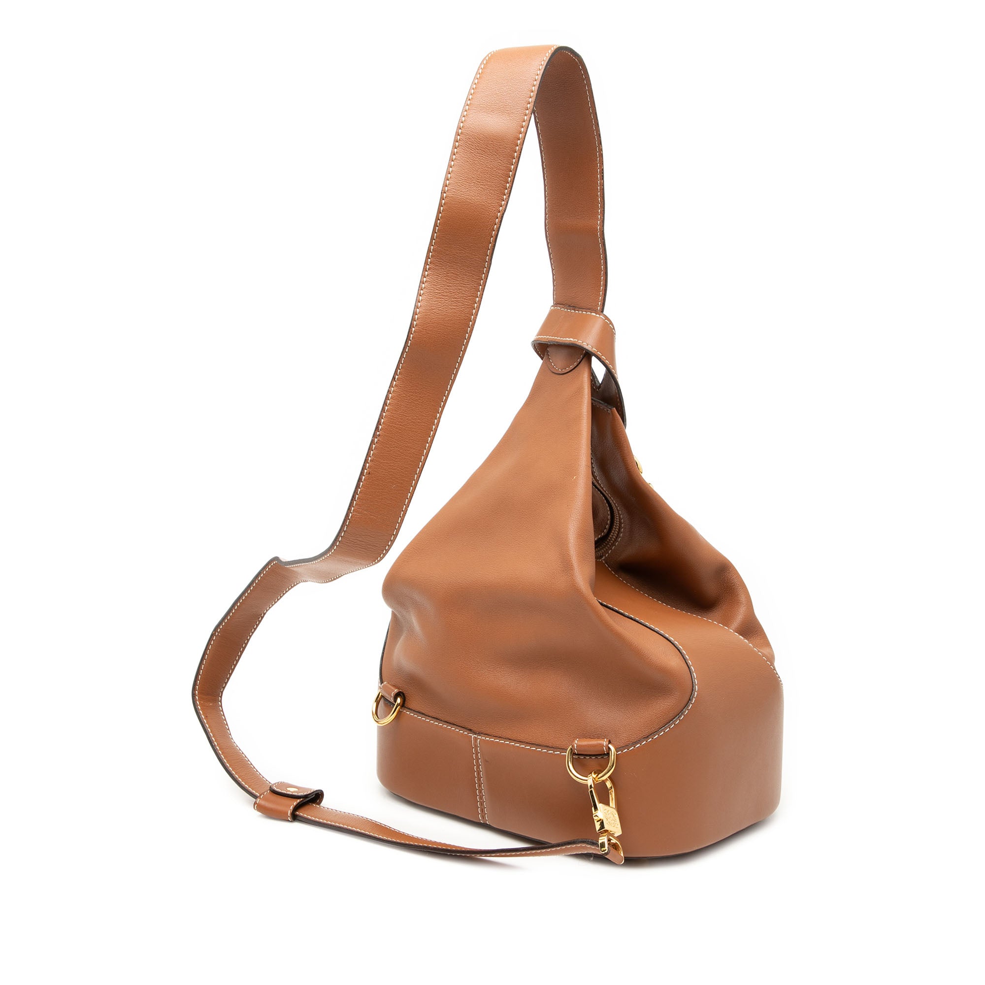 Leather Anton Triangle Backpack - Image 2
