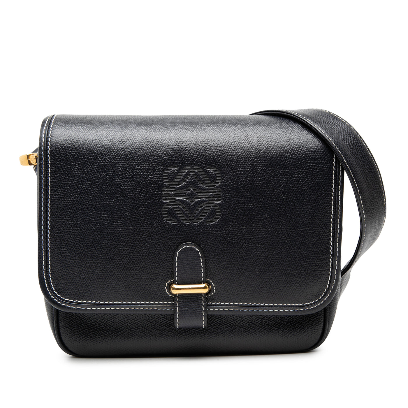 Leather Anagram Crossbody - Image 1