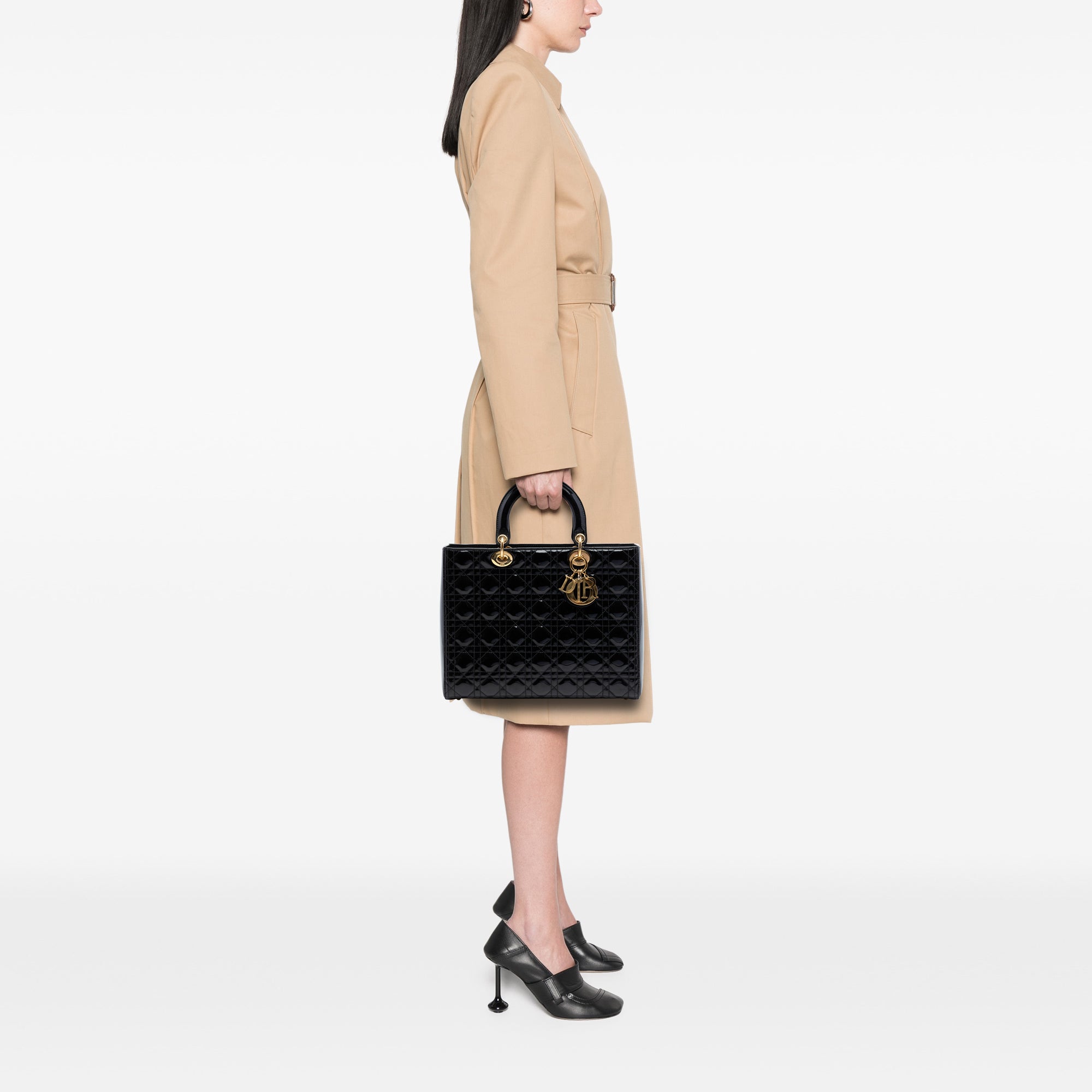 Large Patent Cannage Lady Dior - Image 7