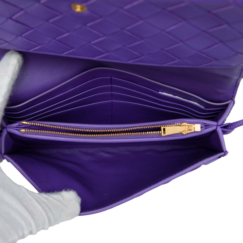 Nappa Intrecciato Wallet On Strap - Image 4