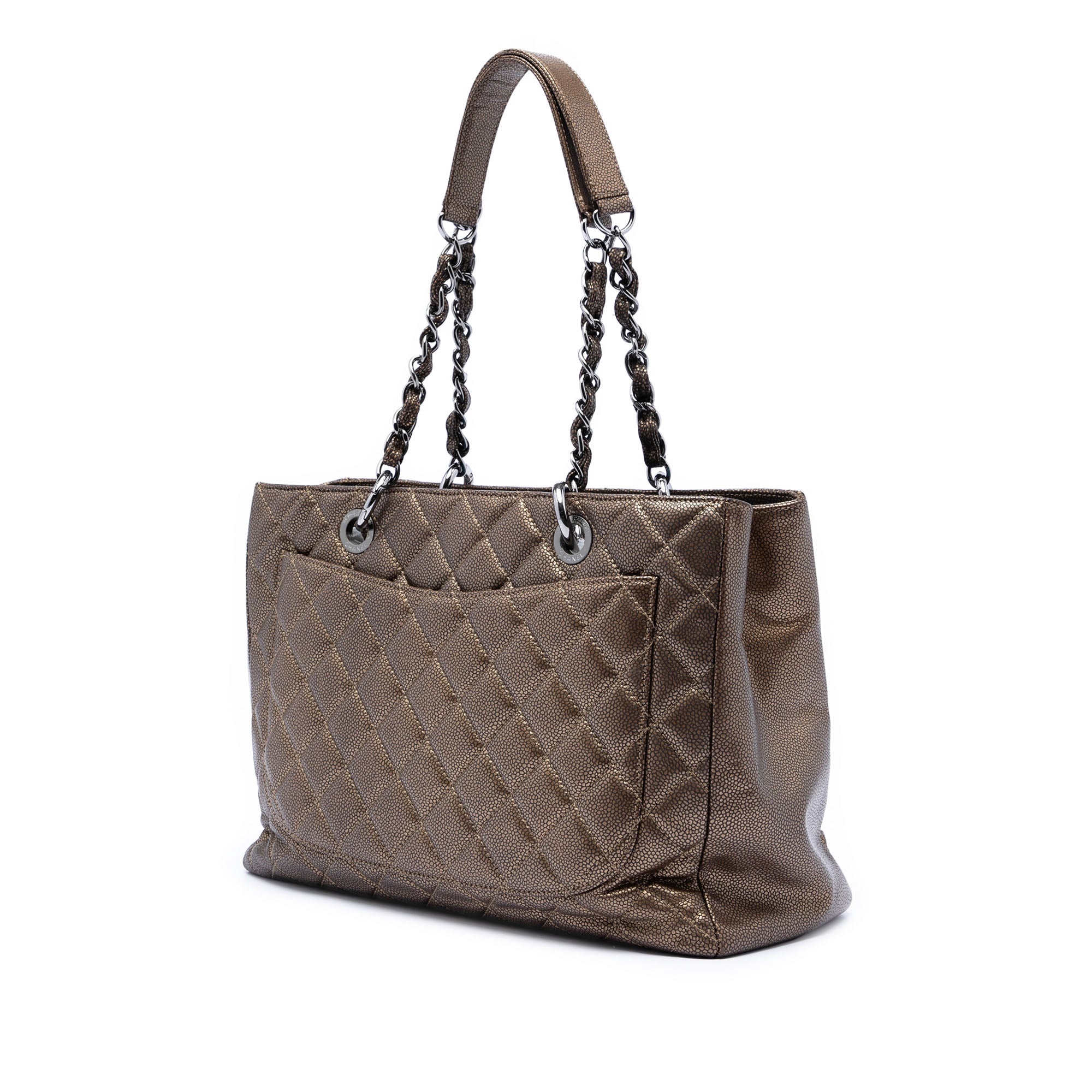 Metallic Caviar Grand Shopping Tote - Image 2