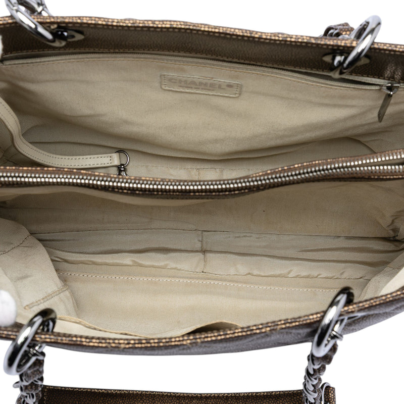 Metallic Caviar Grand Shopping Tote - Image 4
