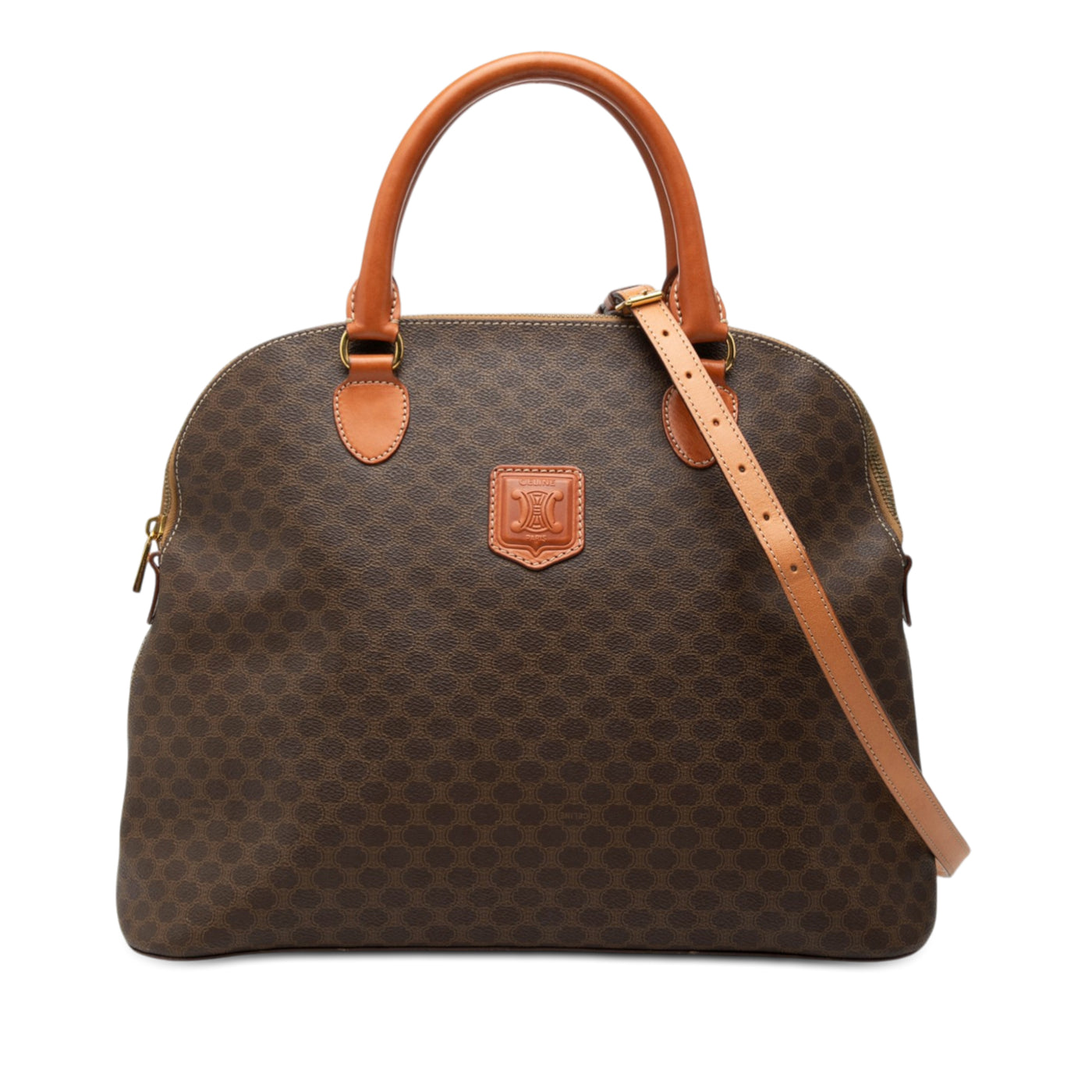 Macadam Coated Canvas Dome Satchel - Image 1