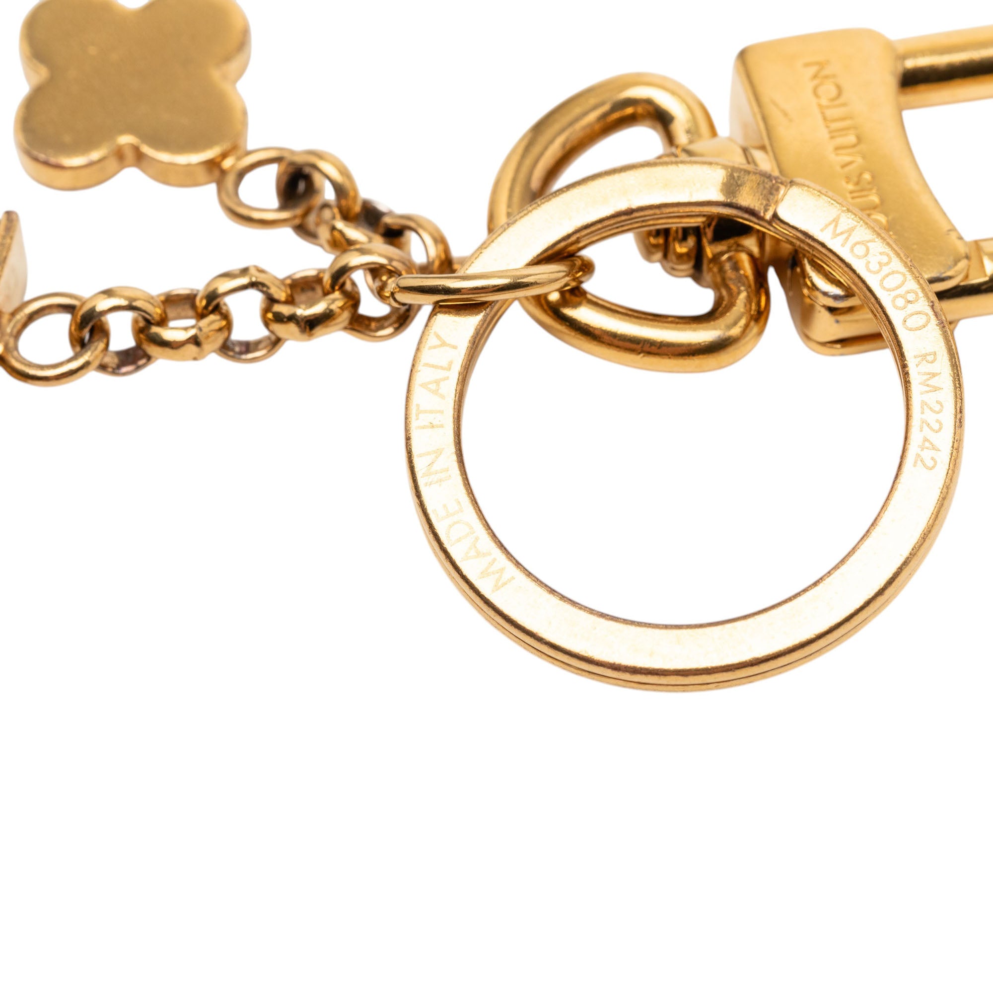 Gold Plated Capucines Key Ring and Bag Charm - Image 3