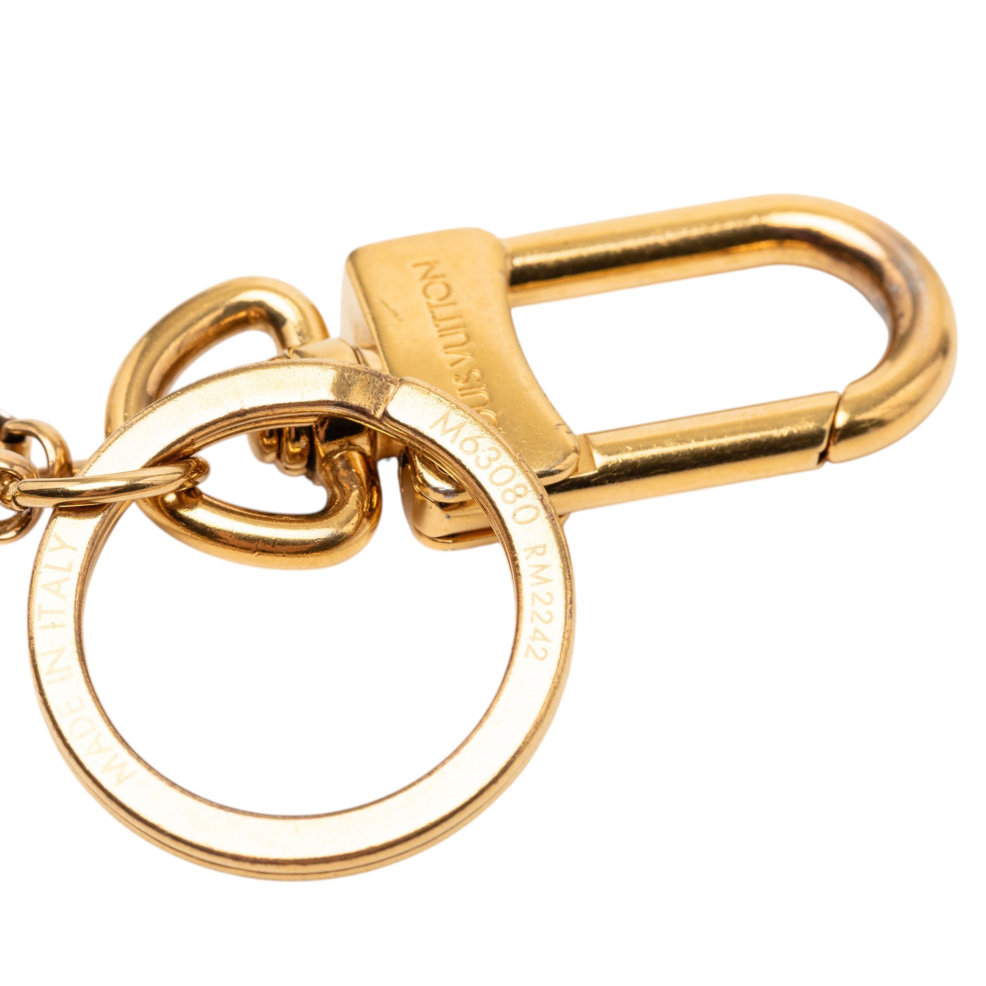 Gold Plated Capucines Key Ring and Bag Charm - Image 4