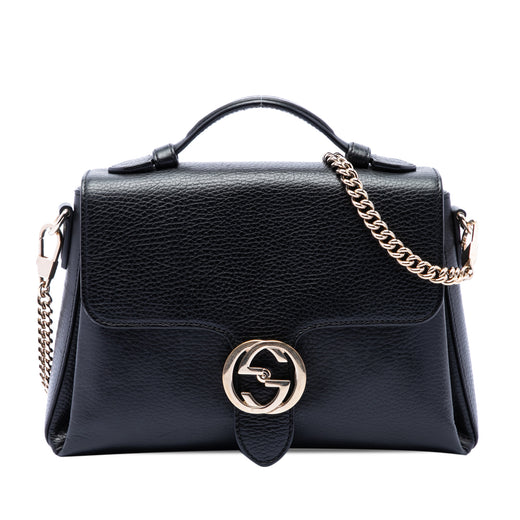 Small Dollar Calf Interlocking G Satchel - Image 1