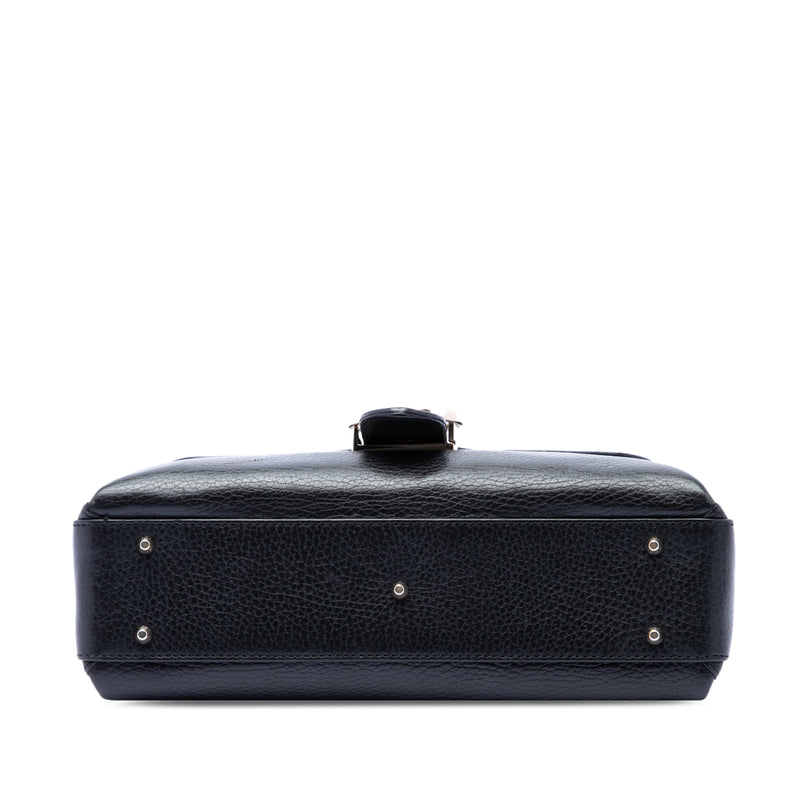 Small Dollar Calf Interlocking G Satchel - Image 3