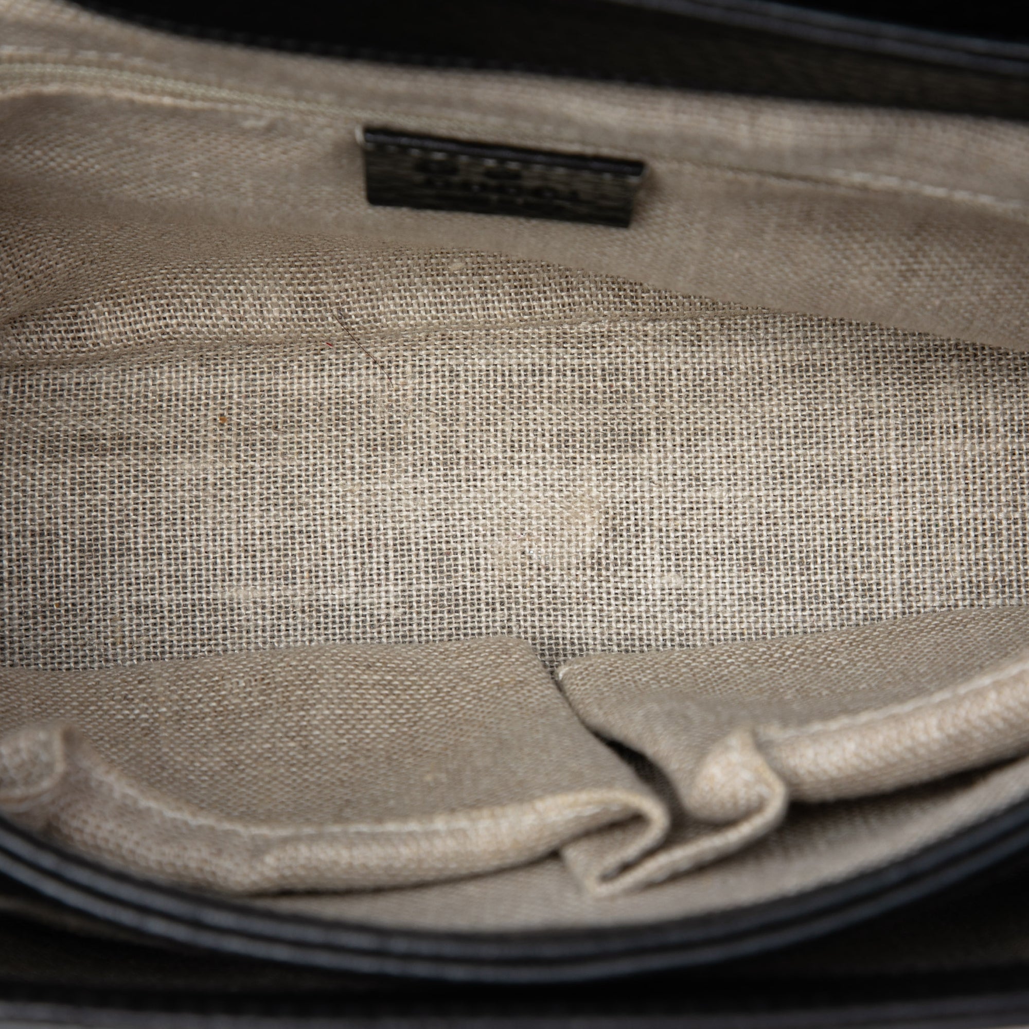 Small Dollar Calf Interlocking G Satchel - Image 4