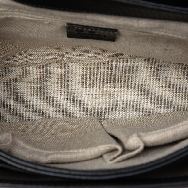 Small Dollar Calf Interlocking G Satchel - Image 4