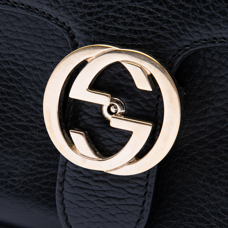 Small Dollar Calf Interlocking G Satchel - Image 5