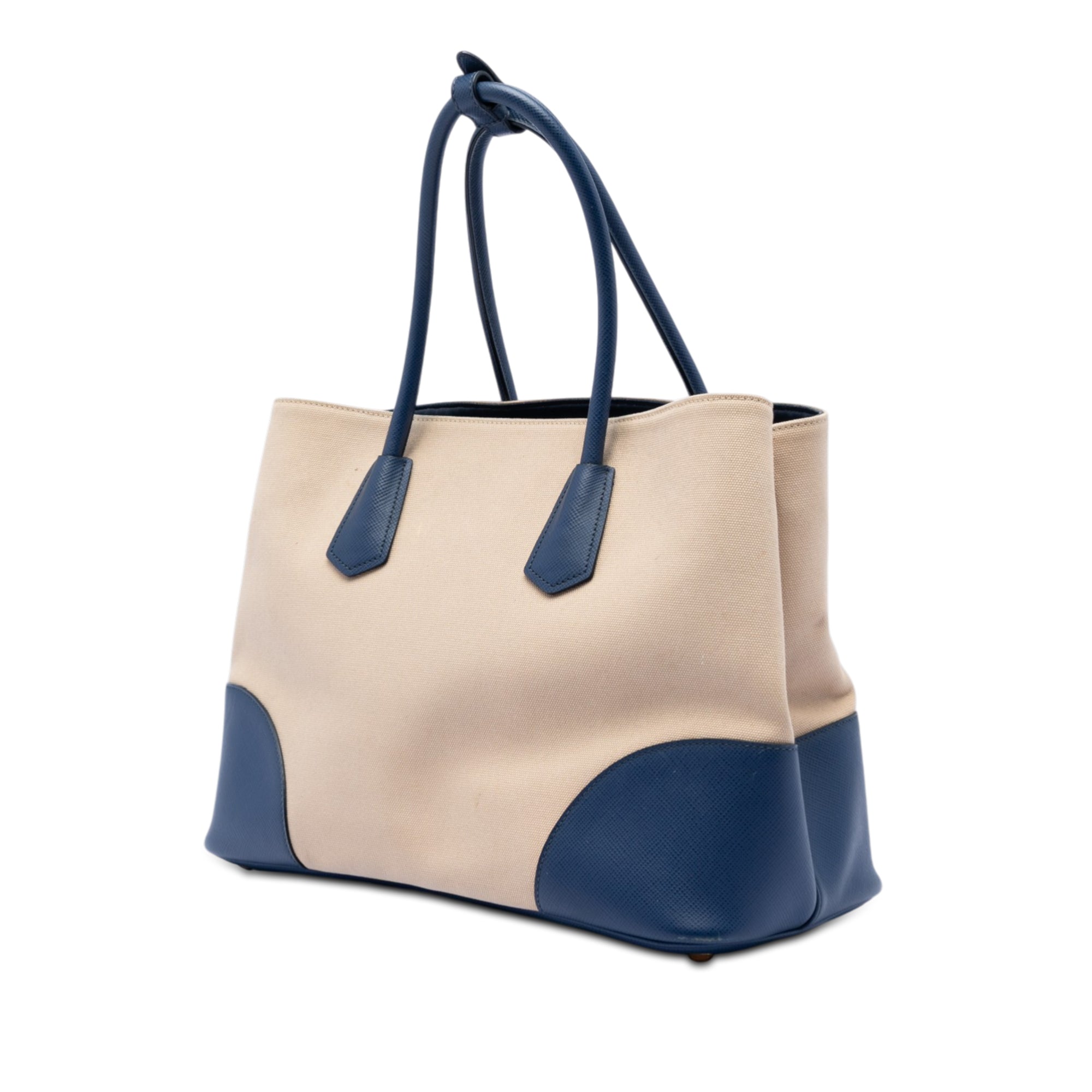 Large Canapa and Saffiano Double Satchel - Image 2