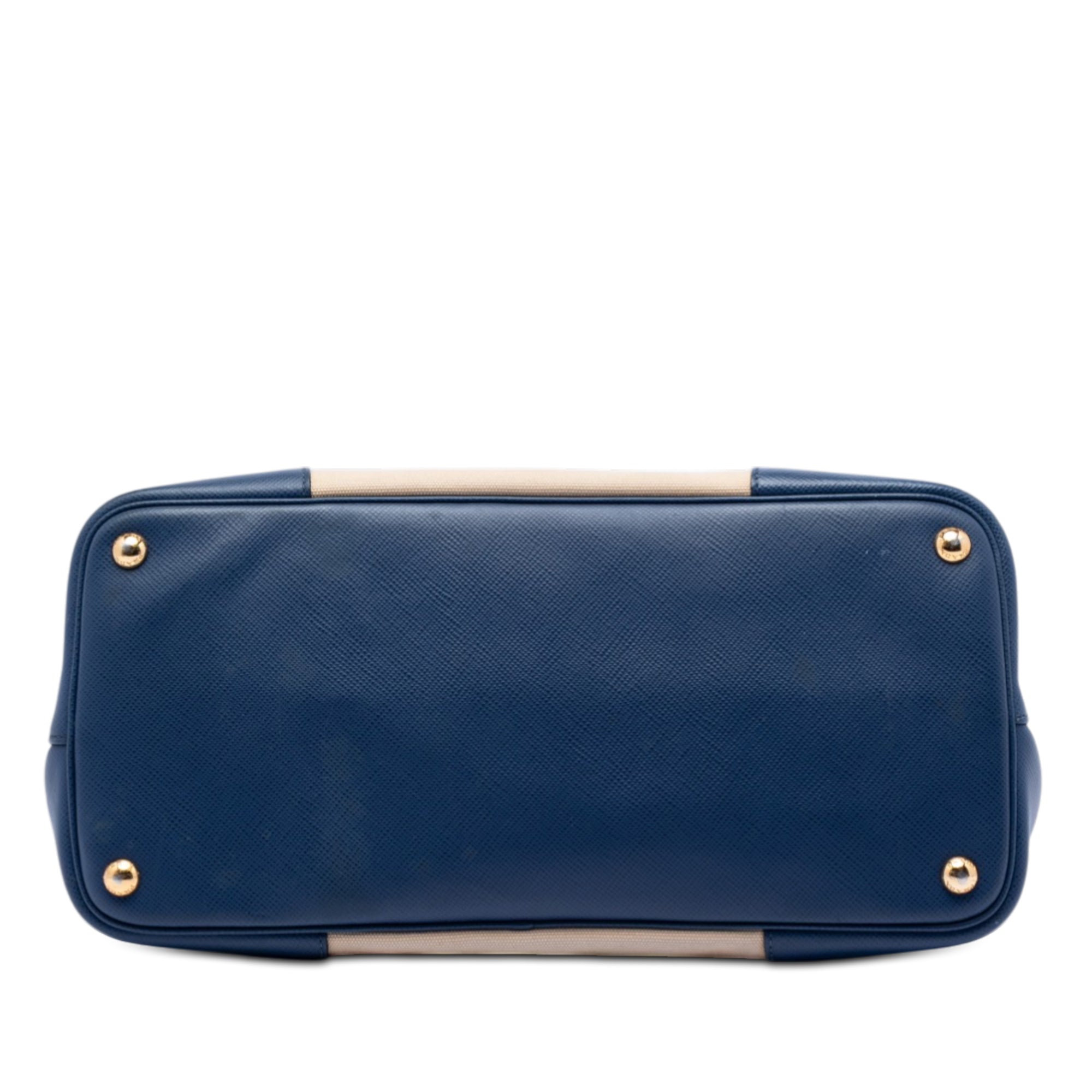 Large Canapa and Saffiano Double Satchel - Image 3