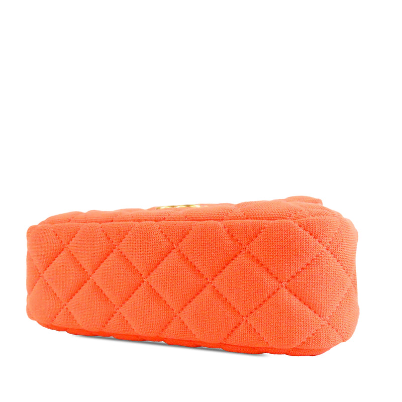 Small Quilted Jersey Wavy CC Hobo - Image 3