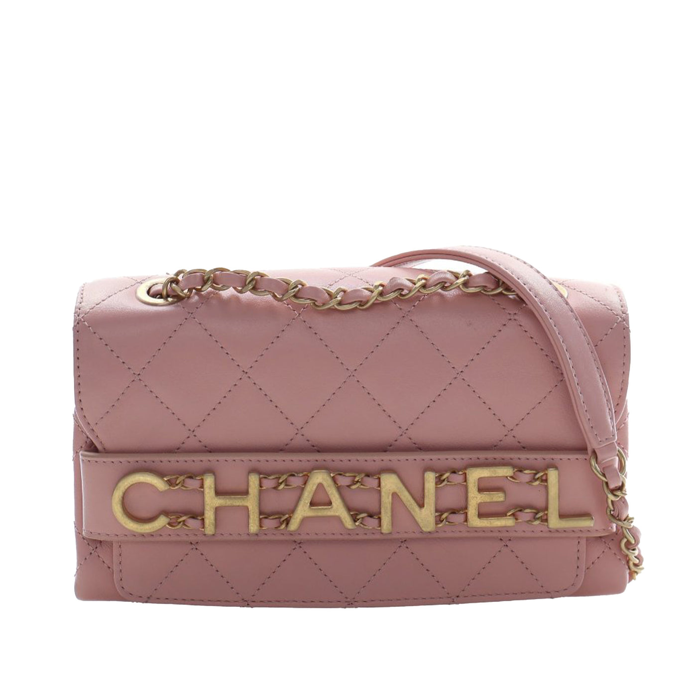 Small Quilted Calfskin Enchained Flap - Image 1