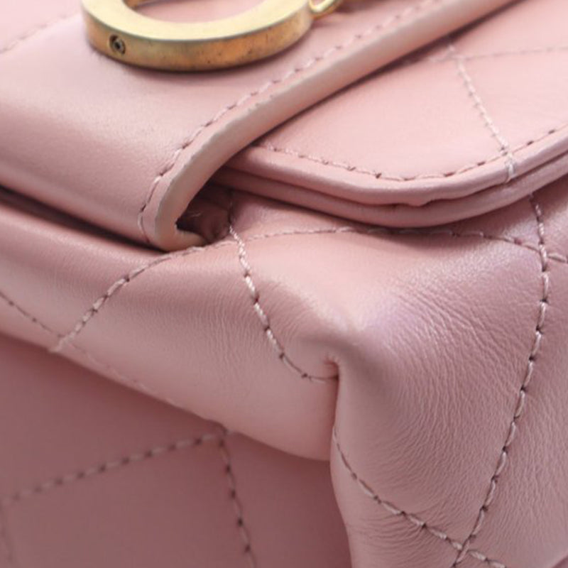 Small Quilted Calfskin Enchained Flap - Image 13