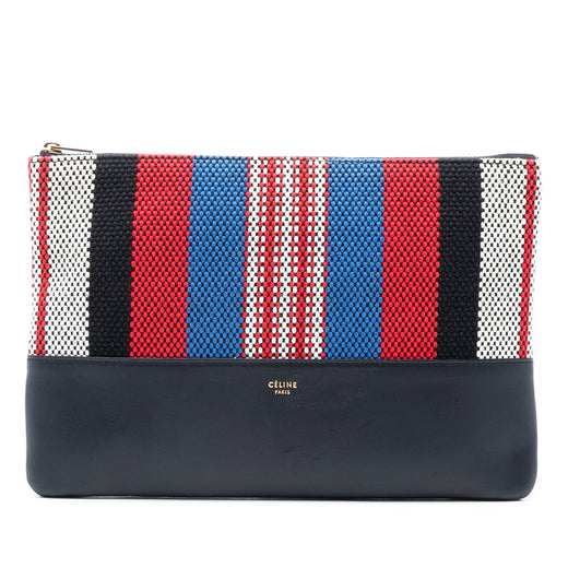 Canvas Striped Solo Pouch - Image 1