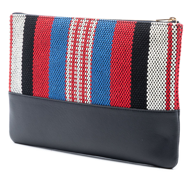 Canvas Striped Solo Pouch - Image 2